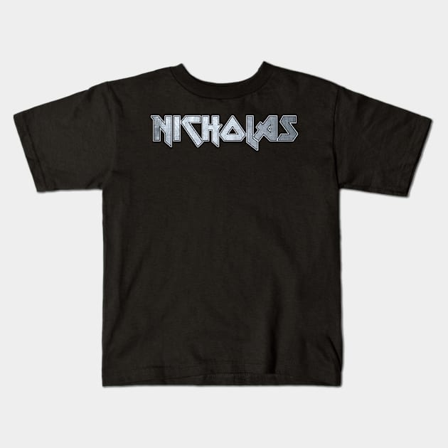 Heavy metal Nicholas Kids T-Shirt by KubikoBakhar